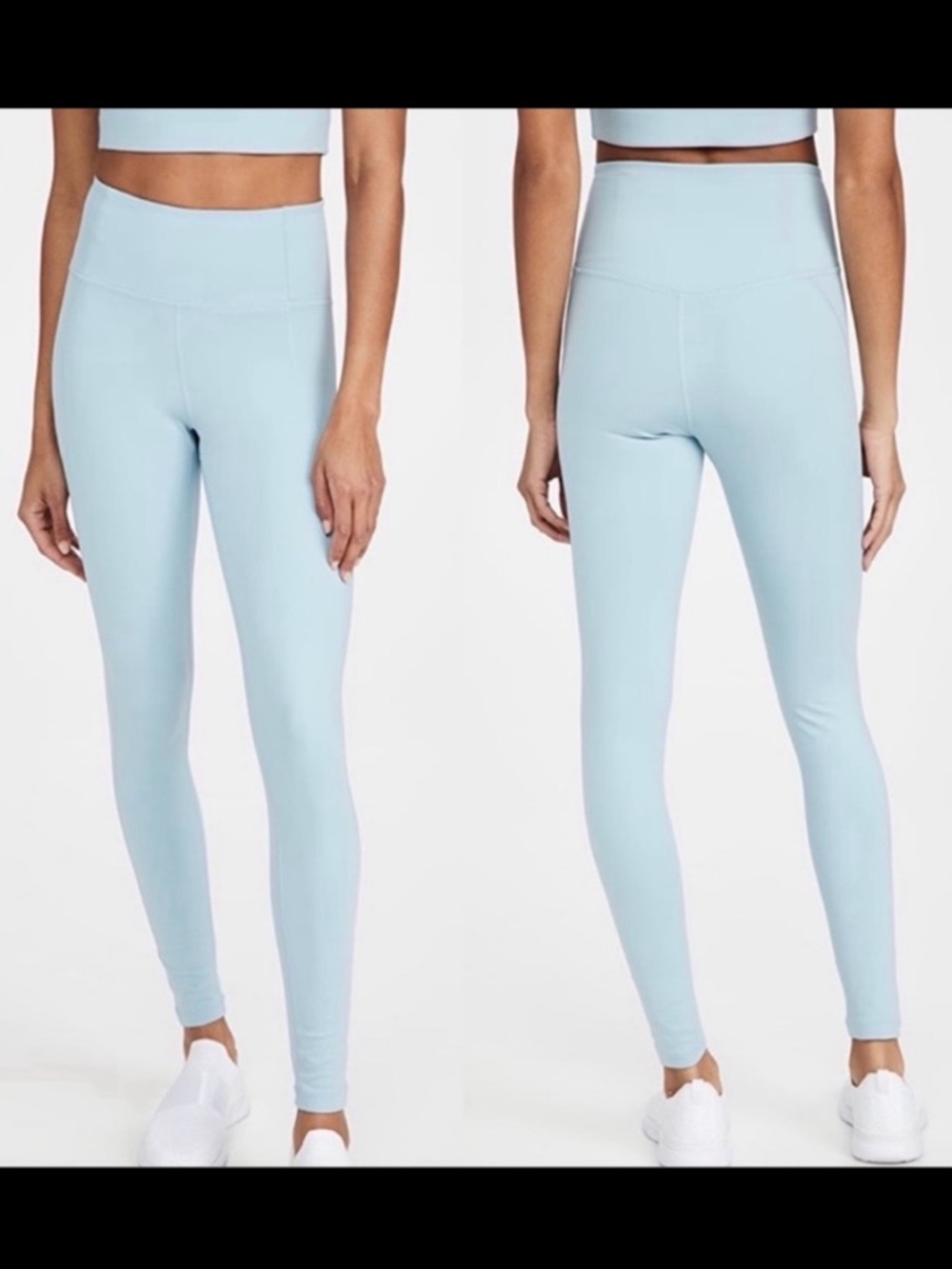 Girlfriend Collective High Rise Compressive Leggings: Sky Light Blue